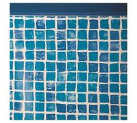 Gre FPROV827 - Liner per Piscine ovali, 800 x 470 x 132 cm (Lunghezza x Larghezza x Altezza), Sistema con aggancio, mosaicato