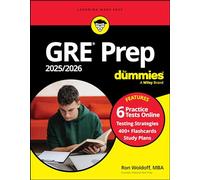 GRE Prep 2025/2026: Book + 6 Practice Tests + 400 Flashcards Online