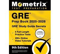 GRE Prep Book 2025-2026 - 5 Full-Length Practice Tests, 200+ Online (Tascabile)