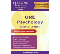 Sterling Test Prep GRE Psychology (Tascabile)