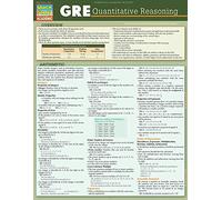 GRE Quantitative Reasoning: QuickStudy Laminated Reference Guide