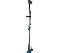 Gre - TBC60 Pulitore a Batteria 18 V con Doppia Spazzola Rotante 2 in 1, Pulizia Piscine, Terrazze e Pavimenti Esterni, Impermeabile IPX7, Manico Telescopico, Include Batteria e Caricatore