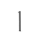 DOCCIA SOLARE IN PVC STRIKE 40 LITRI NERA ARGENTO CON LAVAPIEDI