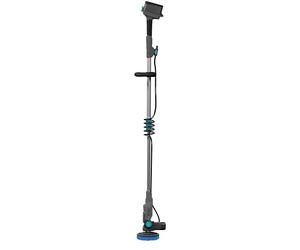 Gre Twin Brush Pulitore a Batteria, 2 Spazzole per Fondo e Terrazza | Pulizia Piscine, Terrazze e Pavimenti Esterni, Impermeabile IPX7, Manico Telescopico, Include Batteria e Caricatore