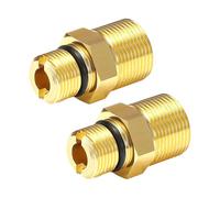 Greabuy 2 accoppiatori adattatori rapidi per sistemi di irrigazione e idropulitrice da giardino per uso in giardino Rondella collega rapidamente l'adattatore