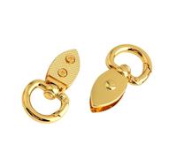 Greabuy 2 pz Metallo Antico Chiusura A Molla Sacchetto Della Cinghia Connettore Pratica Fibbia Laterale Per Accessori Borsa Connettore Cinghia, Kg, One Size