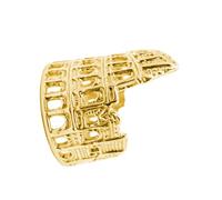 Greabuy Anelli impilabili a tema storico romano colosseo accessori distintivi gioielli decorazione per uomini e donne gioielli antica Roma, One Size, come descritto, come descritto