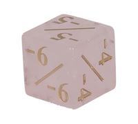 Greabuy Artisanal Crystal Preciousstone Play Die with Against Scratch Face esemplare per Strategy Board Contest e Artistic Display Numero sottrattivo Fustella Angolo Destro