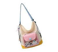 Greabuy Borsa a tracolla da donna moderna in PVC impermeabile impermeabile in PVC trasparente con tracolla modificabile in tessuto modificabile, A