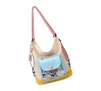 Greabuy Borsa a tracolla da donna moderna in PVC impermeabile impermeabile in PVC trasparente con tracolla modificabile in tessuto modificabile, blu cielo