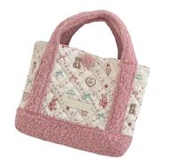 Greabuy Borsa da donna Borsa da mummia di grande capacità Borsa alla moda Borsa a mano superiore All-Matching Shopping Cartoon Bear Daily Women Top Handle Fashion Mummy Cartoon Bear Shopping