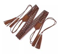 Greabuy Cintura da cowgirl con nappe, stile Y2K, stile vintage, cintura per bande Player Country, Colore 1, 8.58x3.51in
