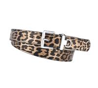 Greabuy Cintura da donna in pelle PU opaca, fibbia ad ardiglione, design ampio, per jeans e abiti, casual e formale, Colore Stampa, 105cm2.3cm