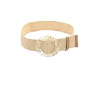 Greabuy Cintura da donna multicolore opzionale vintage elastica intrecciata ampia cintura in paglia Pp donna vestito camicia sigillo in vita, 1102 Colore, 100cm4.8cm