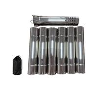 Greabuy Compatti le prese d'aria dell'acciaio inossidabile del tubo diritto delle fodere del camino del tubo per le applicazioni del campo Griglia di raffreddamento Tubi dell'acciaio inossidabile