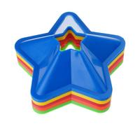 Greabuy Coni da allenamento atletico con base a stella, dischi per allenamento di calcio, migliorano la precisione del lavoro in piedi per le competizioni, resistenti alle intemperie