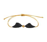 Greabuy Coppia di gioielli alla moda con ala d'angelo, regolabile, adatti per donne e uomini, alla moda, braccialetti coordinati, Misura unica, come descritto