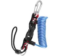 Greabuy Corda di tipo pesante delle bobine della molla dell'acciaio inossidabile con le fibbie del rilascio rapido per la cordicella di immersione subacquea resistente alla corrosione