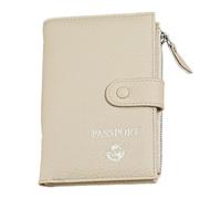 Greabuy Custodia da viaggio essenziale per passaporti che offre una rapida sicurezza aeroportuale e un facile check-in in hotel porta carte, Beige, Bellezza di massa