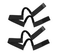 Greabuy Fasce elastiche regolabili, 2 pezzi, multiuso, sicure per parrucche, colore nero, rosa, rosso