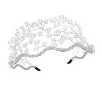 Greabuy Fasce per capelli da sposa alla moda per foto intrecciate fasce per capelli per feste semplici fasce per la musica