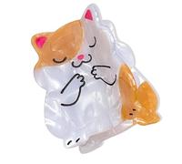 Greabuy Fermaglio per capelli a tema gattino morsetto per capelli bello San Valentino supporto per capelli clip clip forte tenuta forcina