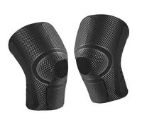 Greabuy Ginocchiera elastica con stabilizzatori regolabili per rotula per donne uomini fitness corsa infortunio invisibile ginocchio brace