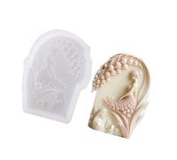 Greabuy Lilys of the Valley, set di decorazioni floreali dettagliate in silicone per regali, facile rimozione