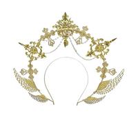 Greabuy Lolitas Halos Corone Dee Marys Cerchietto da donna Costume di Halloween Copricapo per Matrimonio Cosplay Party Marys Goddesses Fascia