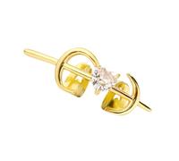 Greabuy Multifunzionale Fang Grillzs unico rame bocca gioielli Hollow forma di cuore accessorio costume adatto per giochi di ruolo Zirconia Hollow Grillzs, Red, come descritto, come descritto