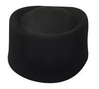 Greabuy Pillbox Hat Top Hat Mostery Fascinator Base Hat per le donne Abbigliamento casual Fedora occidentali Hostess, Nero , 5458cm