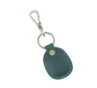 Greabuy Pratico robusto porta carte di accesso in pelle PU elegante design a goccia accessorio per ufficio scuola e appartamento, Verde scuro, Size 12.5x4.5cm/4.92x1.77inch