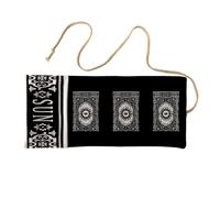 Greabuy Sacchetto di carta dei tarocchi della poli di lino di durevolezza con l'opera d'arte luminosa lavabile leggero per lo stoccaggio dello strumento di divinazione Sacchi unici dei tarocchi