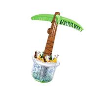 Greabuy Spaziosi materiali gonfiabili in PVC nei disegni dell'albero di cocco per raffreddare le bevande in spiaggia e piscina secchiello del ghiaccio decorativo