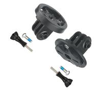 Greabuy Staffa di montaggio per computer per bici da strada Adattatori per fari per fotocamera leggera Base di fissaggio Accessori per ciclismo Universali durevoli Adattatori per computer per bici