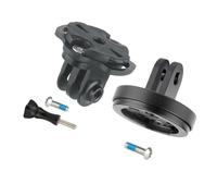 Greabuy Staffa di montaggio per computer per bici da strada Adattatori per fari per fotocamera leggera Base di fissaggio Accessori per ciclismo Universali durevoli Adattatori per computer per bici