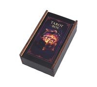 Greabuy Tarocchi Deck Game Card Organizzatori Scatola di Immagazzinaggio Tarocchi Deck Holder Container Tarocchi Carte Custodia Titolare Tarocchi Legno Scatola di Trading Organizzatori