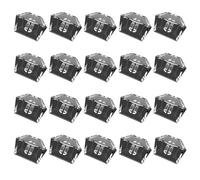 Greabuy Tastiere meccaniche 1U Keycaps Spazi in bianco su misura trasparenti keycaps di cristallo interruttori Mx originali