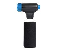 Greabuy Ventilatore per pneumatici in alluminio sottile trasportabile per gonfiare velocemente il freddo di sicurezza a freddo doppio cancello per ciclismo su strada di crisi Ventilatore del ciclo di