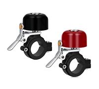 Greallthy Campanello Bici, Campana Classica di Rame, 100dB Clacson Volume, Manubrio da 22.2-31.8 mm, Adatto per Biciclette, Bici da Corsa, MTB, Accessori Bici.