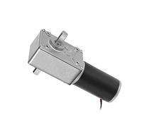 Greartisan DC 12V 60RPM 7Kg.cm 8mm Doppio albero autobloccante reversibile motoriduttore a vite senza fine con cavo, Motore di riduzione della velocità di coppia elevata, Motore del cambio elettrico