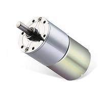 Greartisan DC 24 V 300 RPM Motoriduttore ad alta coppia elettrica micro riduzione della velocità motore con ingranaggi albero di uscita centrale 37 mm di diametro Cambio