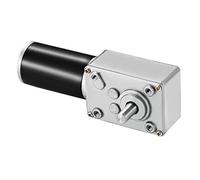 Greartisan Motoriduttore a vite senza fine reversibile autobloccante DC 12V 110RPM 4Kg.cm 8mm albero singolo con cavo, Motore di riduzione della velocità di coppia elevata, Motore del cambio