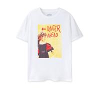 Grease Bianco Danger Ahead T-shirt a maniche corte Donne