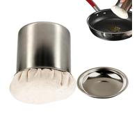 Grease Brush Applicator - Multifunctional Stainless Steel Wiper | Longlasting Oil Mop Crepe Spreader for Cooking BBQ Crepe Baking Grilling Grate Sauce Kitchen Outdoor Camping Pan
