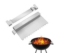 Grease Gate Spatula Supporter, Grease Block Grill | 2x Schermo da combattimento alimentare in acciaio | Grill Barbecue Tool Rack BBQ utensili da cucina per una griglia piatta e o