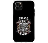 Grease Grime Glory Motorcycle Engine Biker Mechanic Custodia per iPhone 11 Pro Max