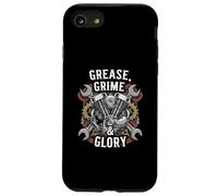 Grease Grime Glory Motorcycle Engine Biker Mechanic Custodia per iPhone SE (2020) / 7/8