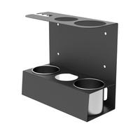 Grease Sprayer Storage - Scaffale a spruzzo, organizzatore da parete con supporto per cartuccia integrato, supporto per tubo di prolunga, contenitore antigoccia rimovibile, scaffale ad alte