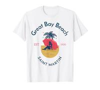 Great bay Beach Saint Martin SINT Maarten Maglietta
